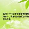 机构：vivo上半年智能手机销量位列国内第一，今年中国将成为全球最大的高阶手机市场