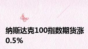 纳斯达克100指数期货涨0.5%