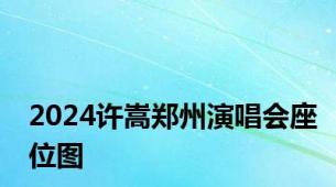 2024许嵩郑州演唱会座位图