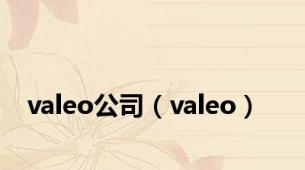 valeo公司（valeo）