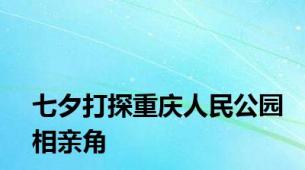 七夕打探重庆人民公园相亲角