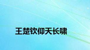 王楚钦仰天长啸