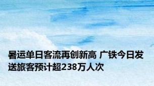 暑运单日客流再创新高 广铁今日发送旅客预计超238万人次