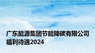 广东能源集团节能降碳有限公司福利待遇2024