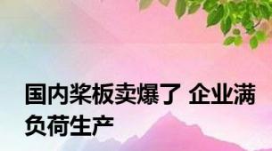 国内桨板卖爆了 企业满负荷生产