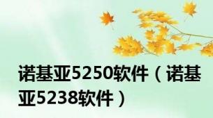 诺基亚5250软件（诺基亚5238软件）