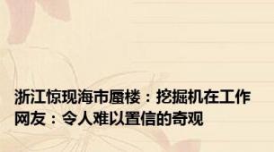 浙江惊现海市蜃楼：挖掘机在工作 网友：令人难以置信的奇观