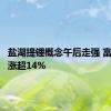 盐湖提锂概念午后走强 富临精工涨超14%