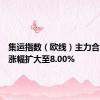 集运指数（欧线）主力合约日内涨幅扩大至8.00%