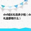 dnf成长礼包多少钱（dnf成长礼盒都有什么）