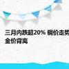 三月内跌超20% 铜价走势罕见与金价背离