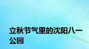 立秋节气里的沈阳八一公园