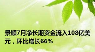 景顺7月净长期资金流入108亿美元，环比增长66%