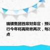 瑞银集团首席财务官：预计瑞士央行今年将再降息两次，每次25个基点