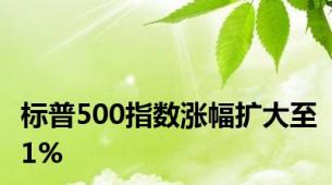 标普500指数涨幅扩大至1%