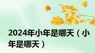 2024年小年是哪天（小年是哪天）