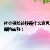 社会保险转移是什么意思（社会保险转移）