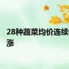 28种蔬菜均价连续6周上涨