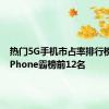 热门5G手机市占率排行榜来了 iPhone霸榜前12名