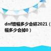 dnf增幅多少会碎2021（dnf增幅多少会掉0）