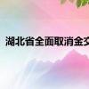 湖北省全面取消金交所