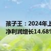 孩子王：2024年上半年净利润增长14.68%