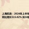 上海机场：2024年上半年净利润同比增长515.02% 拟10股派1元