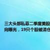 三大头部私募二季度美股持仓动向曝光，19只个股被清仓