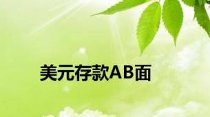 美元存款AB面