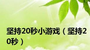 坚持20秒小游戏（坚持20秒）