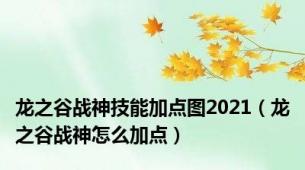 龙之谷战神技能加点图2021（龙之谷战神怎么加点）