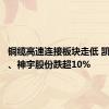 铜缆高速连接板块走低 凯旺科技、神宇股份跌超10%