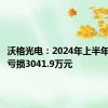 沃格光电：2024年上半年净利润亏损3041.9万元