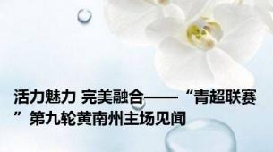 活力魅力 完美融合——“青超联赛”第九轮黄南州主场见闻