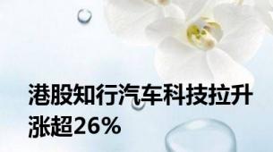 港股知行汽车科技拉升涨超26%