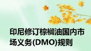 印尼修订棕榈油国内市场义务(DMO)规则