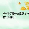 dnf补丁是什么意思（dnf补丁有什么用）