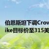 伯恩斯坦下调CrowdStrike目标价至315美元