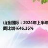 山金国际：2024年上半年净利润同比增长46.35%