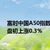 富时中国A50指数期货盘初上涨0.3%