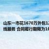 山东一市花1670万外包12345热线服务 合同履行期限为1年