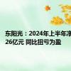 东阳光：2024年上半年净利润2.26亿元 同比扭亏为盈