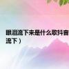 眼泪流下来是什么歌抖音（眼泪流下）