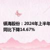 镇海股份：2024年上半年净利润同比下降14.67%