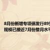 8月份新增专项债发行89只 发行规模已接近7月份整月水平