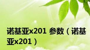 诺基亚x201 参数（诺基亚x201）