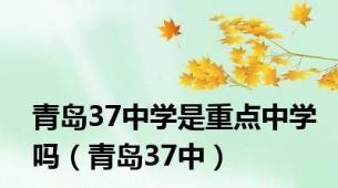 青岛37中学是重点中学吗（青岛37中）