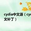 cydia中文源（cydia中文补丁）