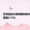 牙买加央行将贷款利率从7%下调至6.75%