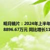 明月镜片：2024年上半年净利润8896.67万元 同比增长11.04%